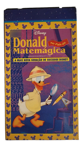 Donald No País Da Matemática - Fita Vhs (lacrado)