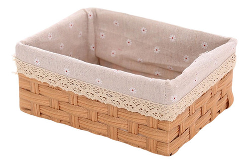 Cesta De Almacenamiento Imitación De Mimbre Cesta S