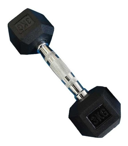 Mancuerna Hexagonal Goma 3kg Athletic