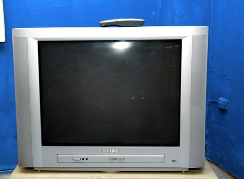 Vendo Tv Philips Gris C/ Control Remoto. Excelente Estado