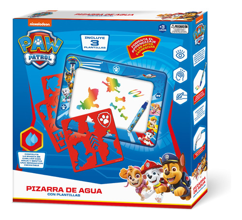 Pizarra De Agua Con Plantillas Paw Patrol