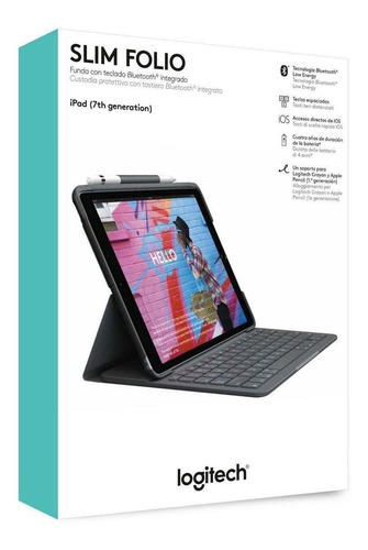 Imagen 8 de 12 de Folio Logitech Slim Folio Para iPad 10.2