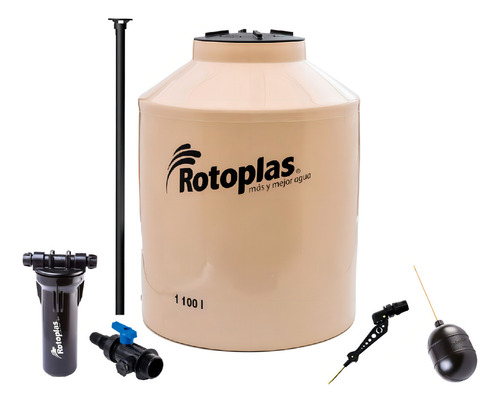Tinaco Rotoplas Tricapa 1100 Lt Color Beige