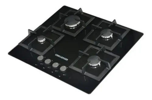 Estufa De Empotrar Challenger 4 Puestos Gas Vidrio Sq 6762