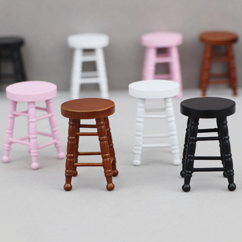 2 Paquete De 2-4 Sillas En Miniatura Para Casa De 2 Piezas