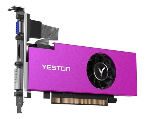 Imagen 2 de 5 de Tarjeta de video AMD Yeston Radeon RX 500 Series RX 550 RX550-4G D5 LP 4GB
