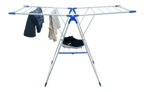 comprar Tendedero Tender Metalico Reforzado Plegable De Pie Ropa