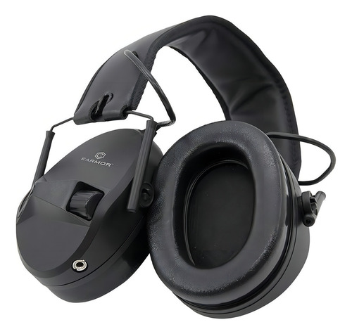 Headset Abafador Eletrônico Auricular Earmor M30 Cor Preto