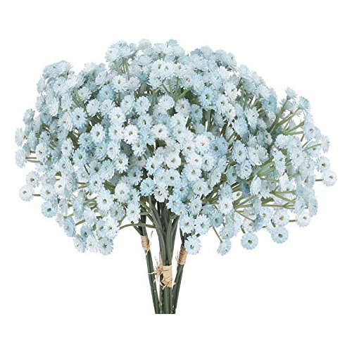 Ramos De Flores Artificiales De Gypsophila 4pcs, 12 Rac...