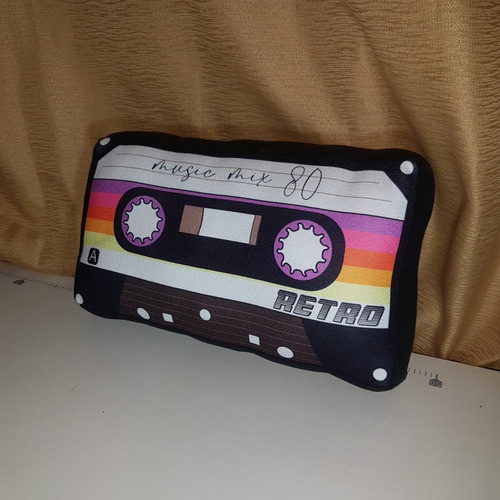 Almohadon 3d Cassette Retro