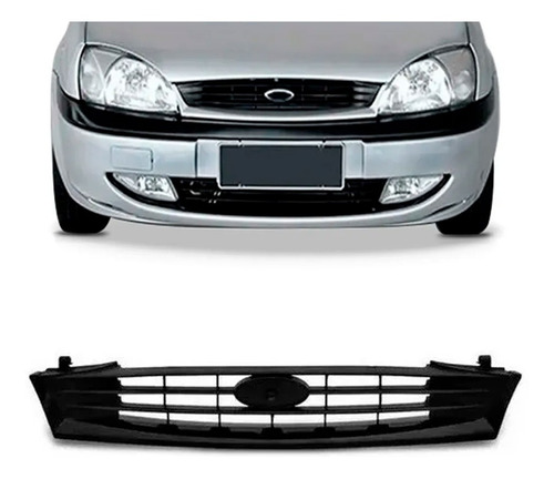 Grade Radiador Fiesta Street 2000 2001 2002 Preto