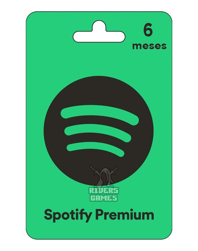 Cartão Presente Pré-pago Spotify 6 Meses Digital