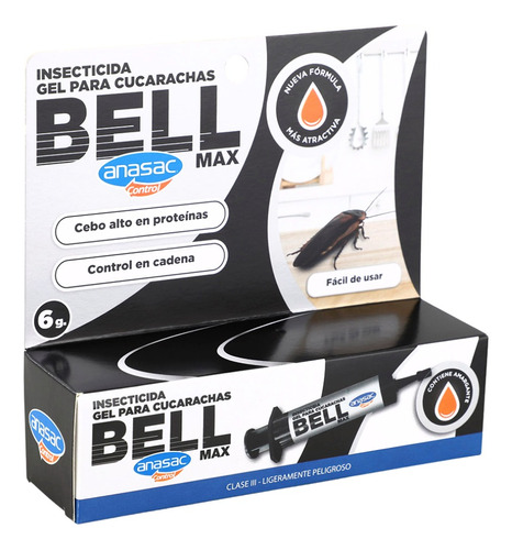 Bell Max Gel Para Cucarachas 6 Gr - Anasac