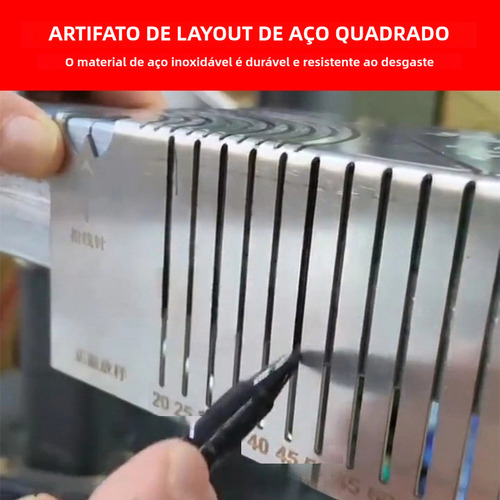 Para Para Régua De Desenho Quadrado De Aço Dobrável Em