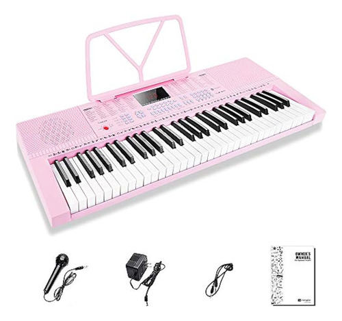 Teclado De Piano Vangoa Vgk610, 61 Mini Teclas, Teclado Musi