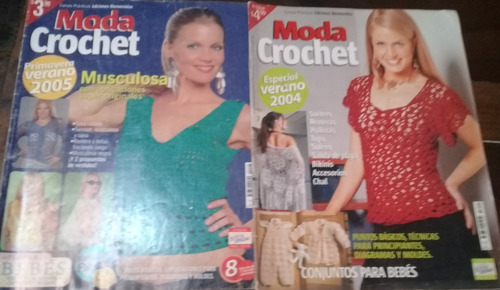 Lote De 2 Revistas** Moda Crochet** Del Año 2004/5