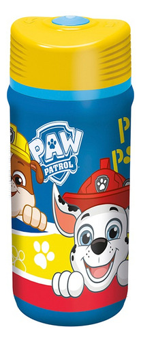 Botella Plástica Paw Patrol Twister 390 Ml Color Azul