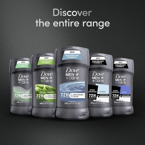 Antitranspirante Dove Men + Care Clean Comfort 76 G, 3 Barra