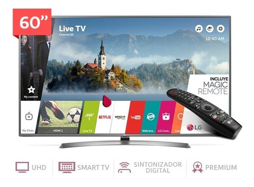 Smart Led 60 LG Tv 4k Hdr Activo Panel Ips Bluetooth Netflix