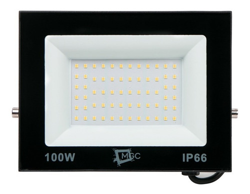Imagem 10 de 10 de Refletor Led Holofote 100w Slim Branco Frio Bivolt Ip66