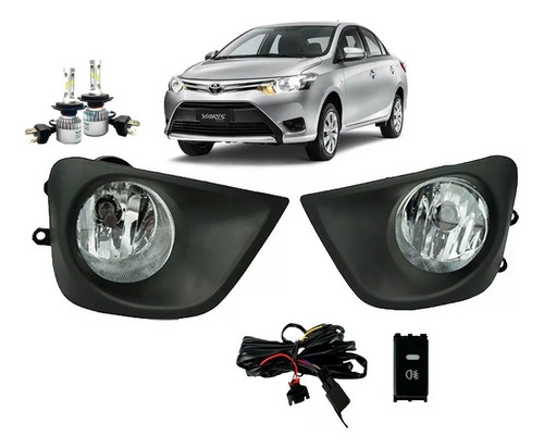 Kit Completo Neblineros Led Yaris 2013 2014 2015 2016 2017