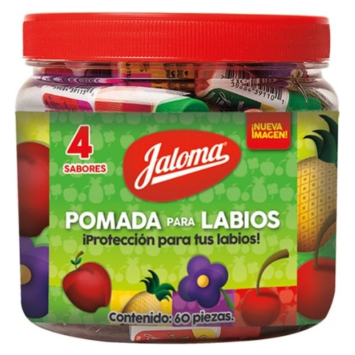 Pomada Para Labios Jaloma 60pzs Sabores Surtidos 