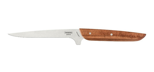 Cuchillo Deshuesar Tramontina Verttice Acero Inox 6 Pulgadas Color Madera
