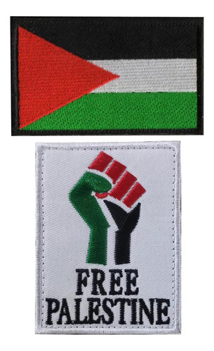 Parche Táctico De Bordado De Bandera De Palestina Cose...