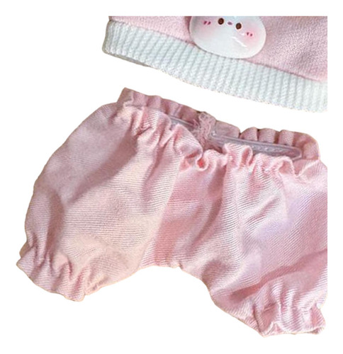 Ropa De Muñeca De Peluche De 17 Cm Con Pantalones Para Rosa