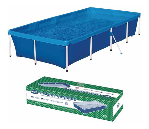 Piscina estructural rectangular Mor 001005 con capacidad de 3000 litros de 3.2m de largo x 1.64m de ancho de 320cm de diámetro azul