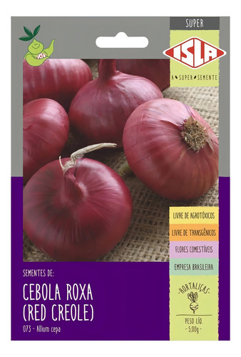 Sementes De Cebola Roxa (red Creole)