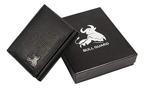 Bull Guard - Cartera De Cuero Auténtico De Doble