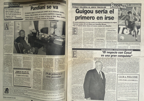 Suplemento Deportivo, Fútbol Ene 2000, 12 Páginas, B3 Ej3 (Usado)