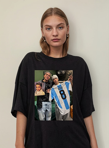 Remera Trueno Mateo Palacios Y Enzo Fernandez Unisex Algodón
