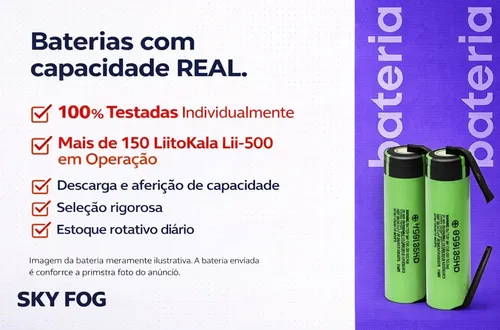 2 Bateria 18650 Molicel 3500mah Para Parafusadeira Furadeira