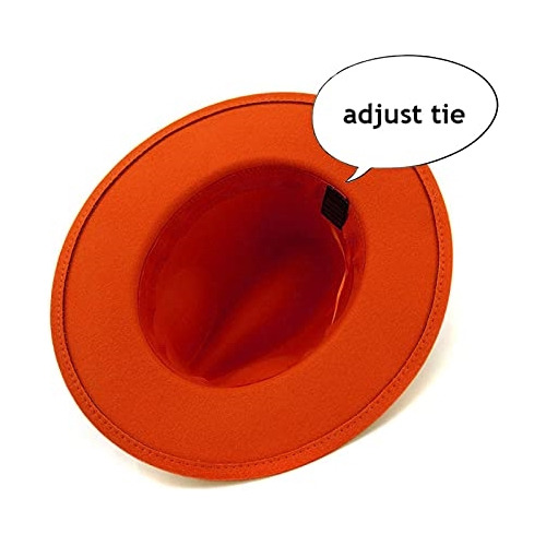 Sombrero De Fieltro De Ala Ancha Con Cinturón De Anillo