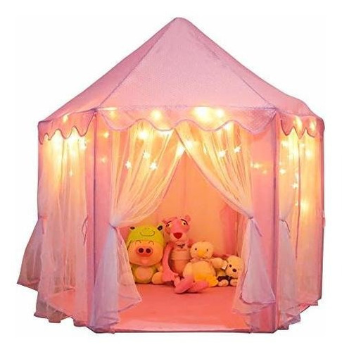 Tienda De Campaña Orian Princess Castle Para Niñas Con Luce