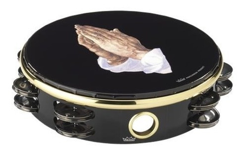 Imagen 2 de 2 de Pandero Remo Tambourin 8 Manos Aplaudiendo Ta-9208-14 Doble