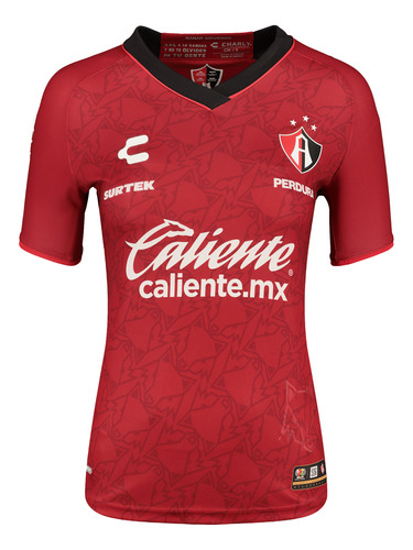 Jersey Charly Futbol Atlas Visita 23/24 Mujer Rojo