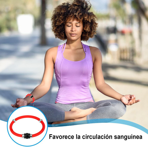 Pulsera Antiestática Eliminadora De Estática Rojo