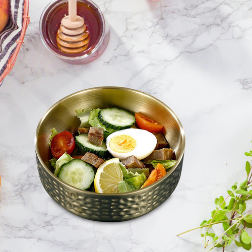 Cuenco Dorado Para Ensalada De Estilo Coreano, Pequeño
