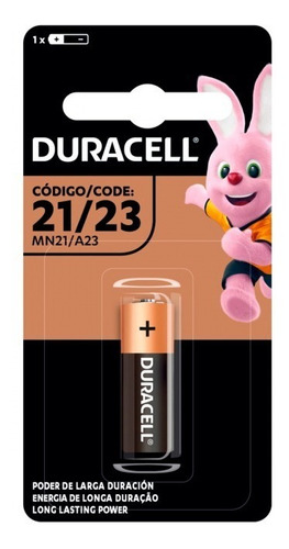 1 Pilha A23 Duracell Mn21 Alcalina 12v Cilíndrica Duralock