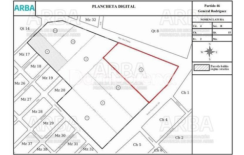 Imagen 6 de 6 de Terreno En Venta O Permuta Ubicado En General Rodríguez, General Rodríguez