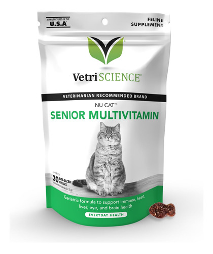 Vetriscience Nu Cat - Multivitaminico Senior Con Lisina Para