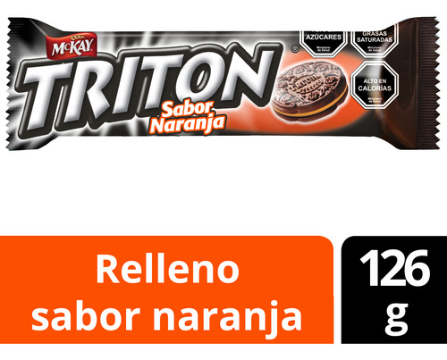 Galleta Sandwich Triton® Naranja 126g