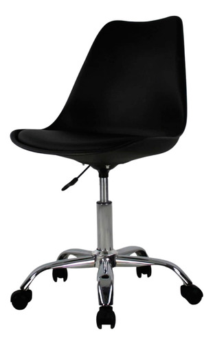 Silla Eames Para Oficina Con Ruedas Altura Ajustable Premium