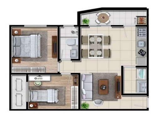 Imagem 2 de 15 de Apartamento - Vila Operaria - Ref: 585 - V-400