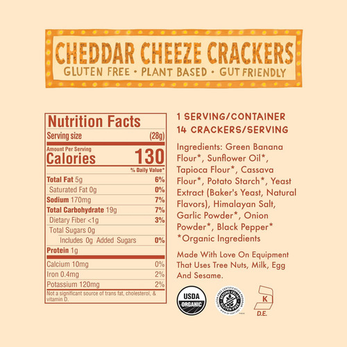 Galletas De Queso Cheddar Sin Gluten Fair & Square | Paquete
