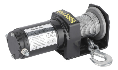 Imagen 9 de 9 de 12v Cabrestante Eléctrico 2000lbs Capacidad De Carga Control