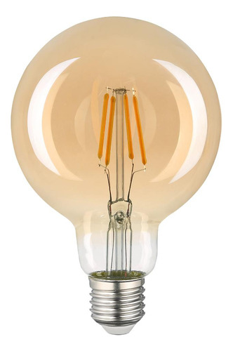 Lâmpada De Led E27 Bulbo 4w 360lm Luz Amarela Bivolt Lexman